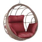 Balanço Suspenso Ninho Em Alumínio E Fibra Sintética Capuccin