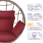 Balanço Suspenso Ninho Em Alumínio E Fibra Sintética Capuccin