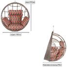Balanço Suspenso Ninho Em Alumínio E Fibra Sintética Capuccin