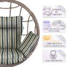 Balanço Suspenso Ninho Em Alumínio E Fibra Sintética Capuccin