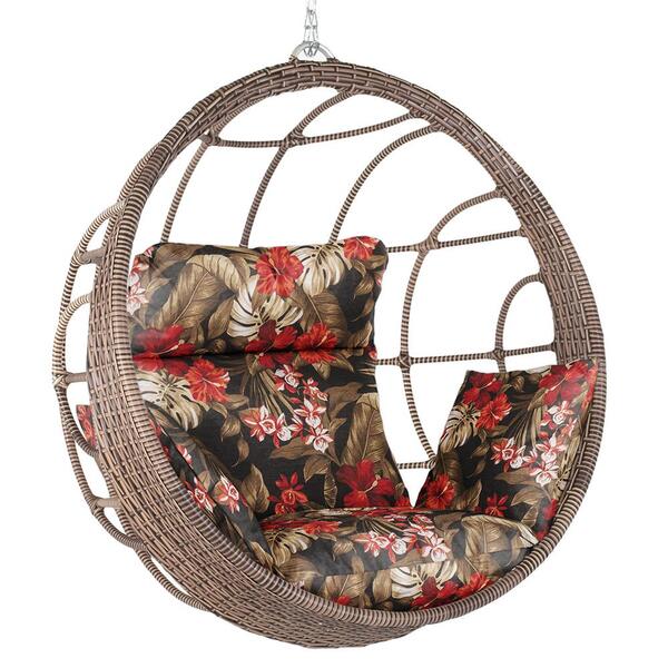 Balanço Suspenso Ninho Em Alumínio E Fibra Sintética Capuccin