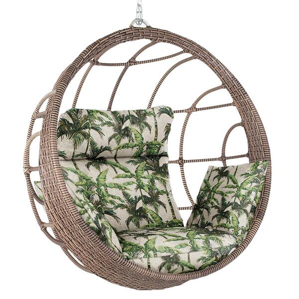 Balanço Suspenso Ninho Em Alumínio E Fibra Sintética Capuccin