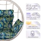 Balanço Suspenso Ninho Em Alumínio E Fibra Sintética Marmore