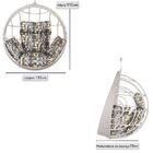 Balanço Suspenso Ninho Em Alumínio E Fibra Sintética Marmore