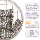 Balanço Suspenso Ninho Em Alumínio E Fibra Sintética Marmore