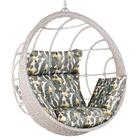 Balanço Suspenso Ninho Em Alumínio E Fibra Sintética Marmore