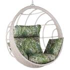 Balanço Suspenso Ninho Em Alumínio E Fibra Sintética Marmore