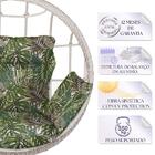 Balanço Suspenso Ninho Em Alumínio E Fibra Sintética Marmore