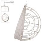 Balanço Suspenso Ninho Em Alumínio E Fibra Sintética Marmore