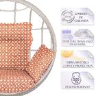 Balanço Suspenso Ninho Em Alumínio E Fibra Sintética Marmore