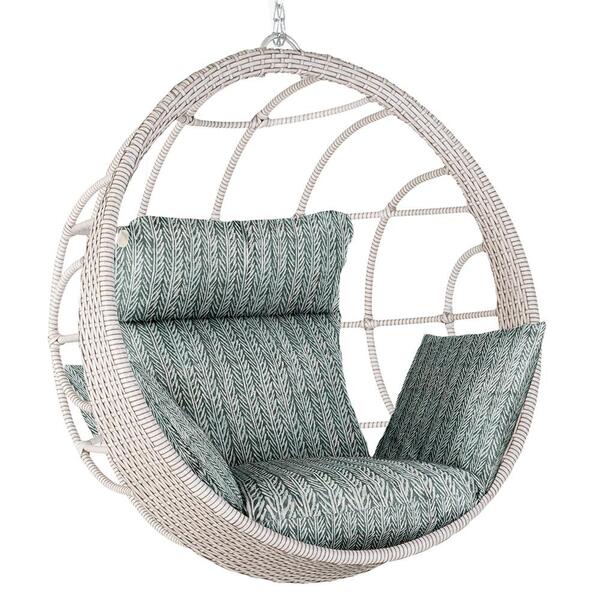 Balanço Suspenso Ninho Em Alumínio E Fibra Sintética Marmore