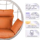 Balanço Suspenso Ninho Em Alumínio E Fibra Sintética Marmore