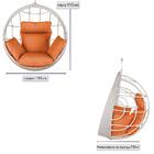 Balanço Suspenso Ninho Em Alumínio E Fibra Sintética Marmore