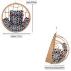 Balanço Suspenso Ninho Em Alumínio E Fibra Sintética Ráfia E