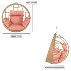 Balanço Suspenso Ninho Em Alumínio E Fibra Sintética Ráfia E