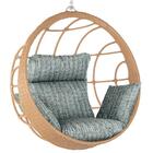 Balanço Suspenso Ninho Em Alumínio E Fibra Sintética Ráfia E