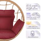 Balanço Suspenso Ninho Em Alumínio E Fibra Sintética Ráfia E