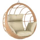 Balanço Suspenso Ninho Em Alumínio E Fibra Sintética Ráfia E