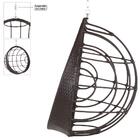 Balanço Suspenso Ninho Em Alumínio E Fibra Sintética Tabaco E