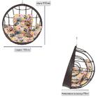 Balanço Suspenso Ninho Em Alumínio E Fibra Sintética Tabaco E