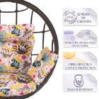 Balanço Suspenso Ninho Em Alumínio E Fibra Sintética Tabaco E