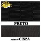 Balanço Suspenso Ninho Preto + Almofada Cinza, Mola E Mosquet