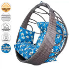 Balanço Suspenso Ninho Tecido Impermeável Alumínio Pergolado