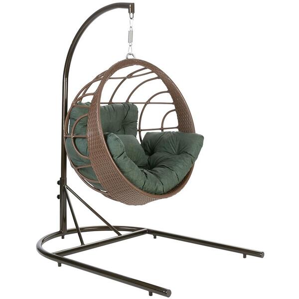 Balanço Suspenso Perola Cacau A09 Com Suporte (ninho) Alumini