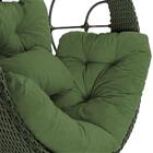 Balanço Suspenso Perola Verde A09 (ninho) Em Aluminio E Corda