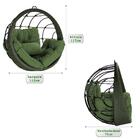 Balanço Suspenso Perola Verde A09 (ninho) Em Aluminio E Corda