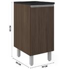 Balcao 01 Porta Com Tampo 40cm 12518 Evidence Pln