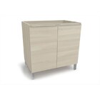 Balcão 02 Portas Para Cozinha Sem Tampo C656 Versatti Nacre -