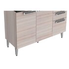 Balcão 03 Portas E 02 Gavetas Com Tampo Jazz Coimbra Bege - I