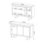 Balcão 03 Portas Me4120 Rústico