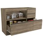 Balcao 04 Gavetas 01 Porta Com Tampo 120cm G746/e609 Maxxi Ka