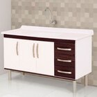 Balcão 1,60 2 Portas E 3 Gavetas Munique Rorato