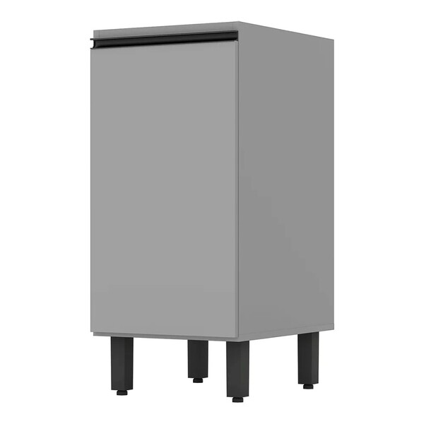 Balcão 100% Mdf Sem Tampo 40cm 1 Porta Belize Cinza - Henn