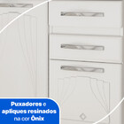 Balcão 120 3 Portas 2 Gavetas Telasul Star New