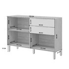 Balcão 120 Cm Com Tampo 2 Portas E 2 Gavetas Divina/brilhante