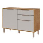 Balcão 120 Cm Com Tampo 2 Portas E 2 Gavetas Divina/brilhante