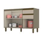 Balcao 120 Cm Com Tampo Mdf Evy Ci66 C905 Henn