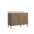 Balcão 120 Cm Personalité 2 Portas 3 Gavetas Com Tampo Thb