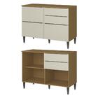 Balcão 120cm 03 Pts 02 Gav Com Tampo 2005810 Armoveis