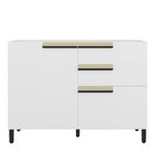 Balcão 120cm 1 Porta 2 Gavetas 1 Porta Temperos Cozinha Flóri