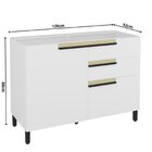 Balcão 120cm 1 Porta 2 Gavetas 1 Porta Temperos Cozinha Flóri