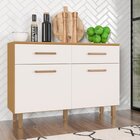 Balcão 120cm 2 Portas 2 Gavetas Com Tampo Maia Freijo Uv/off