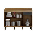 Balcão 120cm 3 Portas 1 Gaveta São Luis