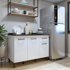 Balcão 120cm 3 Portas 1 Gaveta São Luis Branco