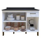 Balcão 120cm 3 Portas 1 Gaveta São Luis Branco