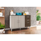 Balcão 120cm 3 Portas 2 Gavetas C/ Tampo Suíça - Poliman - Br